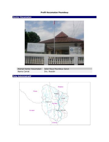 Profil Kecamatan Peundeuy Kantor Kecamatan Alamat Kantor ...