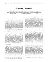 Scale-Out Processors - PARSA - EPFL