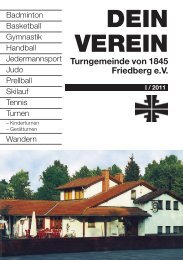 Dein Verein - Turngemeinde von 1845 Friedberg eV