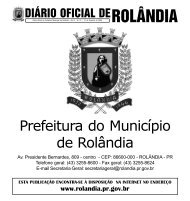 Prefeitura do municÃ­pio de RolÃ¢ndia