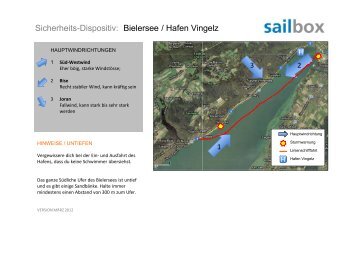 Sicherheits-Dispositiv: Bielersee / Hafen Vingelz - Sailbox