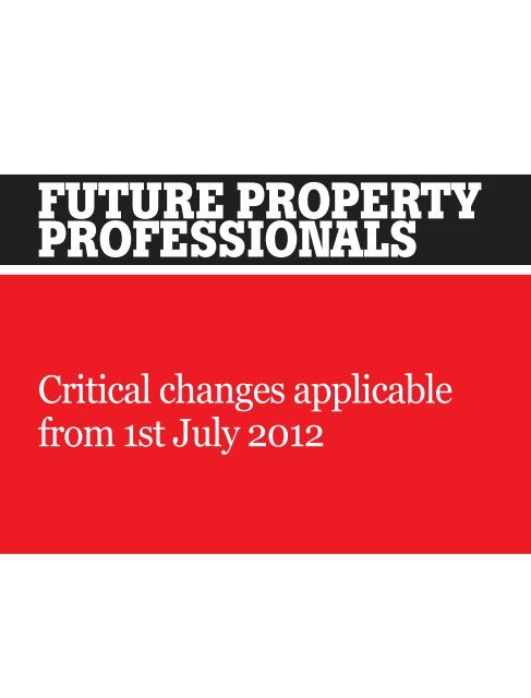 Future ProPerty ProFessionals - The Australian Property Institute