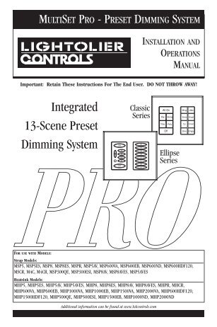 85-6265_MSP_MHP_Master Stations.pdf - Philips Lighting Controls