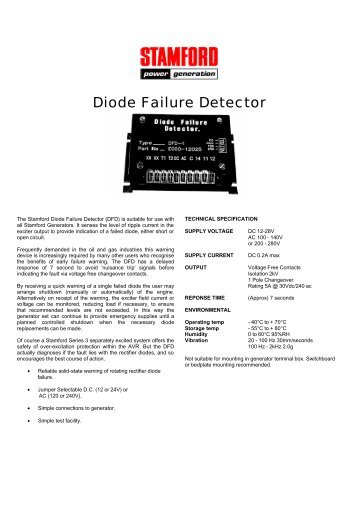 Diode Failure Detector - Frontier Power Products