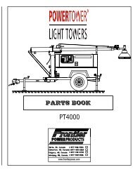 PowerTower PT4000 parts book - Frontier Power Products