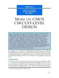 More on CMOS Circuit-Level Design