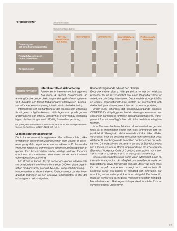 Ledning och företagsstruktur - Annual Reports - Electrolux