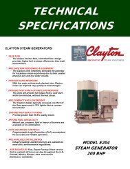 Spec sheet front page E154-204-254 - Clayton Industries