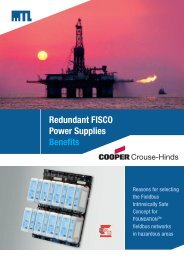 Redundant FISCO Power Supplies Benefits - FieldPlus