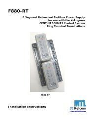 F880-RT 8 Segment Redundant Fieldbus Power ... - MTL Instruments