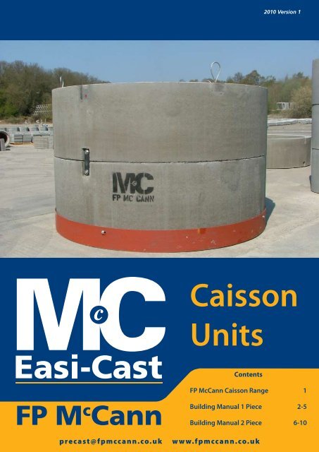 Easi cast caisson units.pdf - FP McCann Ltd