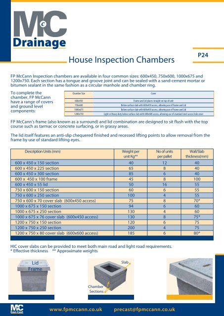 Product Selector - FP McCann Ltd