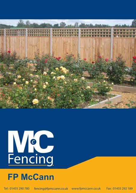 Fencing Products Brochure - FP McCann Ltd