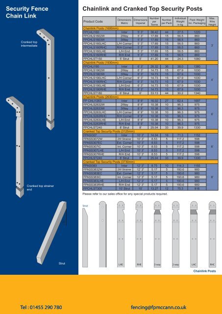 Fencing Products Brochure - FP McCann Ltd