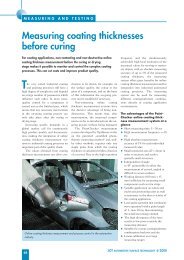 Measuring coating thicknesses before curing - OptiSense GmbH ...