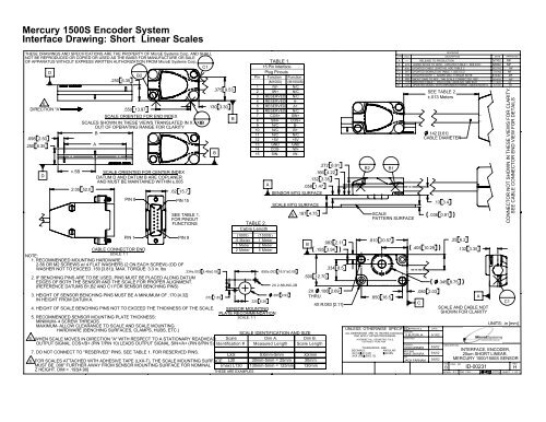 Micro Software Interface Drawings Interface Drawings - MicroE Systems