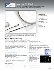 Mercury II 1600-Data Sheet - MicroE Systems