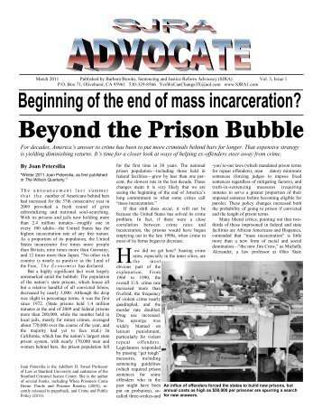 Vol. 3 Issue 1 March 2011 - Sentencing and Justice Reform Advocacy