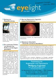eyelight - Optometrie Cagnolati