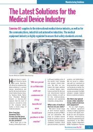 The Latest Solutions for the Medical Device Industry - Sanmina