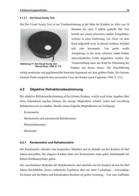 Diplomarbeit - Optometrie Cagnolati