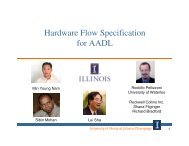 Hardware Flow Specification for AADL