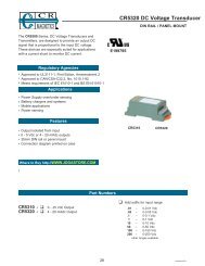 CR5320 DC Voltage Transducer 4-20mA Output - jim d gray ...