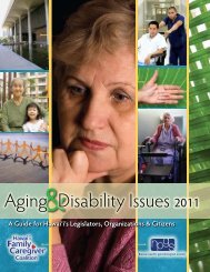 Aging & Disability Issues 2011 - National Alliance for Caregiving