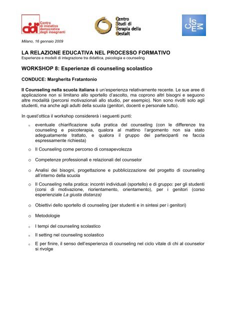 Incontri conduce alla relazione