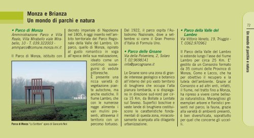 Itinerari turistici in bicicletta - VisitBrianza