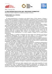 la relazione educativa nel processo formativo - Cidi di Milano