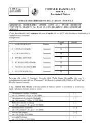 Assistenza domiciliare minori anno 2011 - Comune di Piazzola sul ...