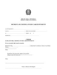 richiesta di certificato dei carichi pendenti chiede - Monza e Brianza ...