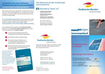mendenergie-Infoflyer - Stadtwerke Menden