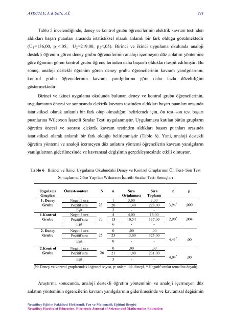 NEF-EFMED - Necatibey Eğitim Fakültesi - Balıkesir Üniversitesi