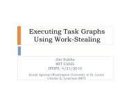 Executing Task Graphs Using Work-Stealing - IPDPS