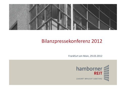 Unbebauter Grundbesitz Kaufpreis - bei der Hamborner REIT AG