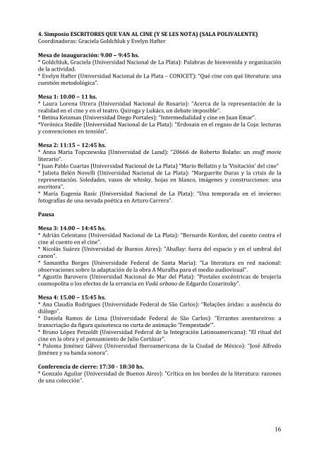 lunes 7 de mayo - Congreso Internacional Orbis Tertius de TeorÃ­a y ...