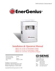 Installation & Operation Manual, 10 Amp - Stored Energy Systems