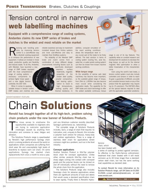 sensors & systems - Industrial Technology Magazine