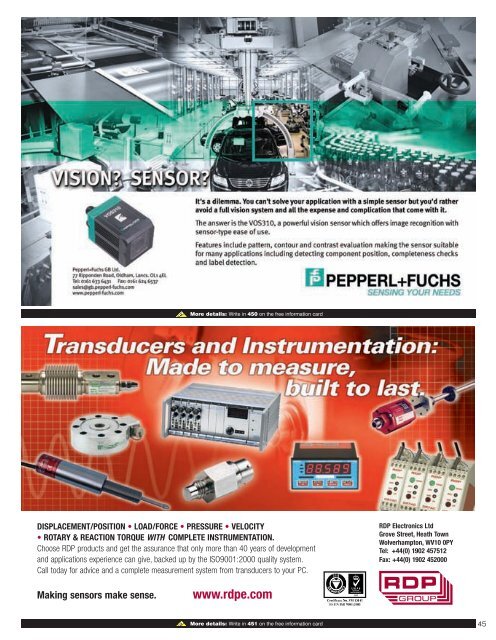 sensors & systems - Industrial Technology Magazine