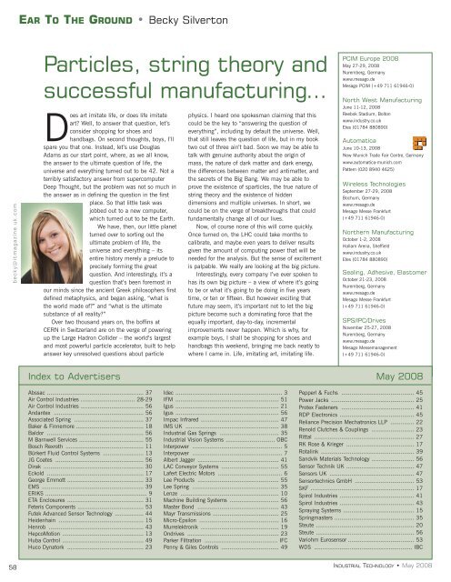 sensors & systems - Industrial Technology Magazine