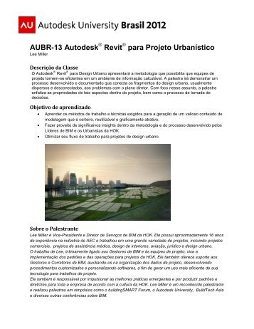 AUBR-13 Autodesk Revit para Projeto Urbanístico