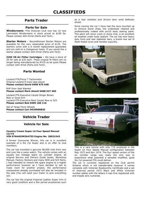 June 2012 - Leyland P76 Club of Victoria