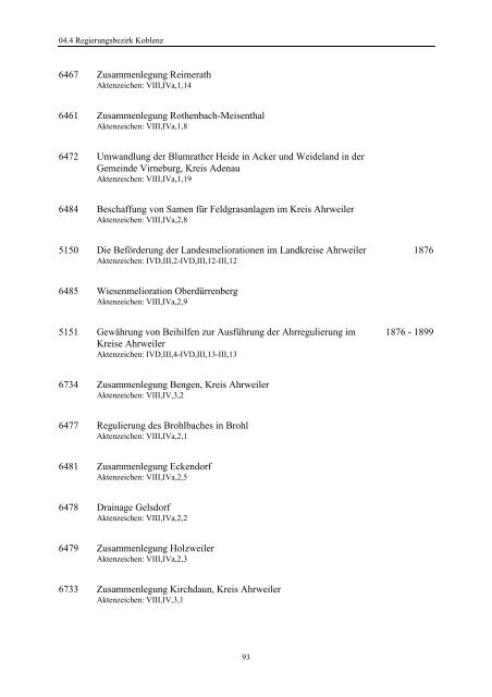 Landeskultur, Melioration, Förderung der Landwirtschaft Unterlagen ...