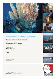 Environmental Impact Statement - Nautilus Cares - Nautilus Minerals
