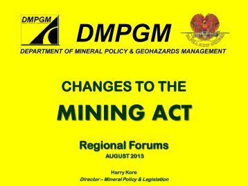 REVISED MINING ACT - Regional Forum - Aug 2013.pdf - Act Now!