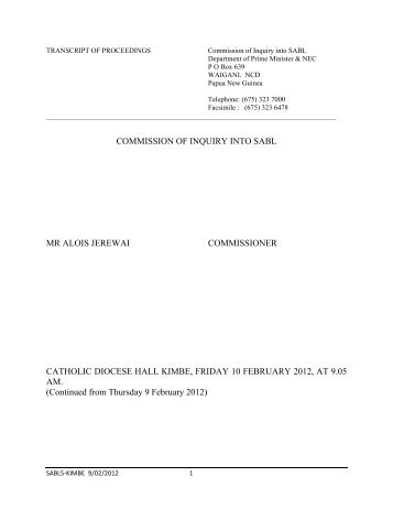 CoI SABL 5 KIMBE 10 FEBRUARY 2012 copy.pdf - Act Now!