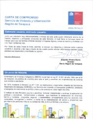 Carta de Compromiso - SERVIU Tarapaca - Ministerio de Vivienda y ...