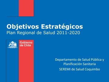 Objetivos EstratÃ©gicos - Servicio de Salud Coquimbo